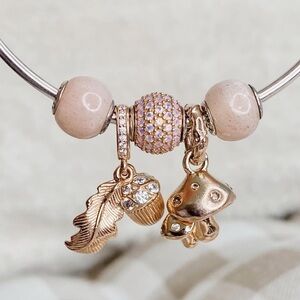 Pandora 14k Rose Gold Essence Love